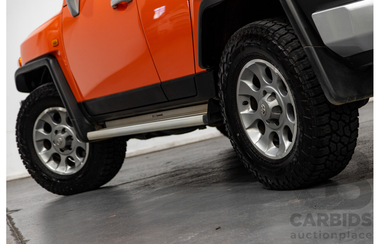 12/2012 Toyota Fj Cruiser (4x4) GSJ15R 4d Wagon Orange Clay V6 4.0L