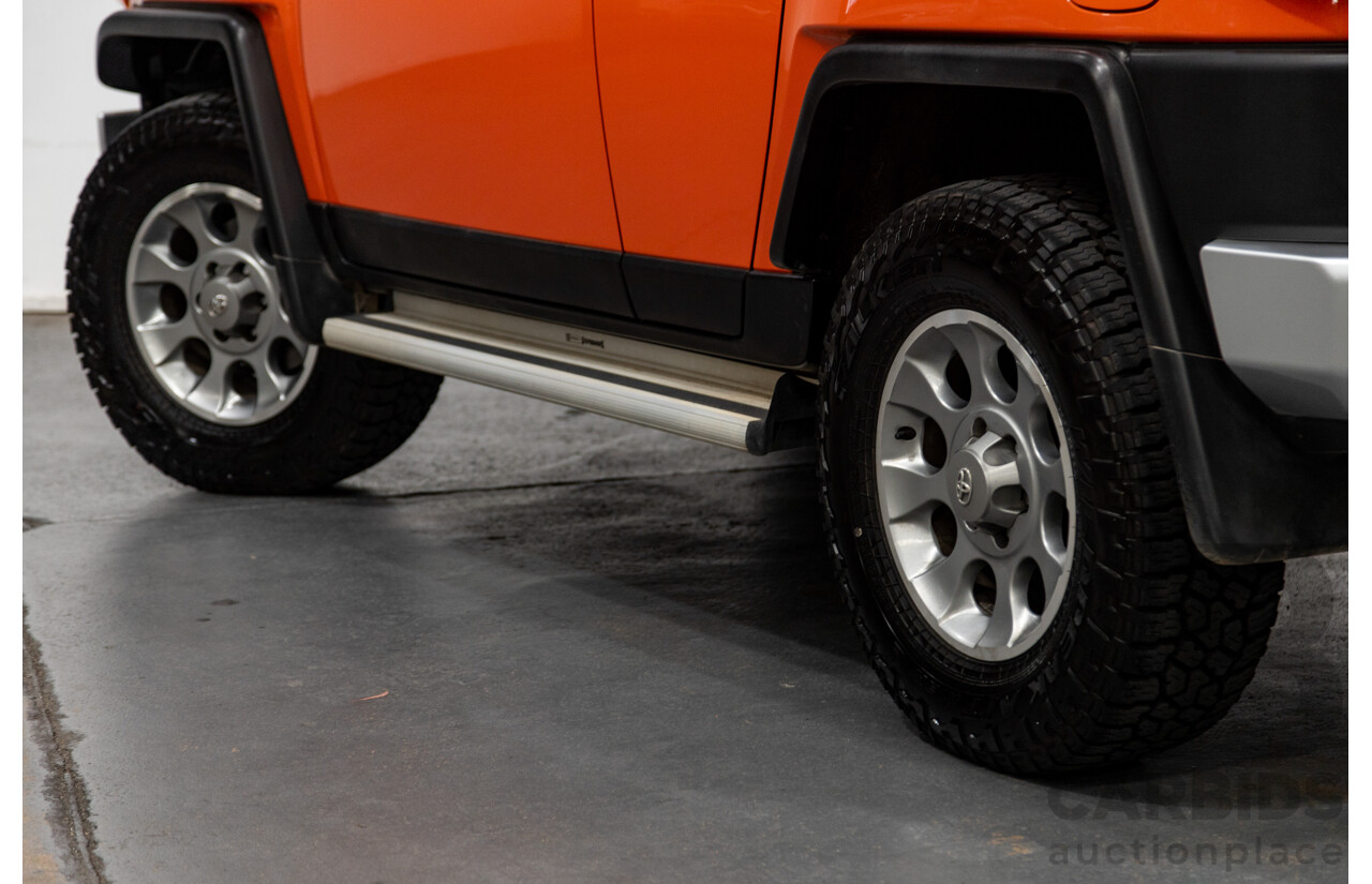 12/2012 Toyota Fj Cruiser (4x4) GSJ15R 4d Wagon Orange Clay V6 4.0L