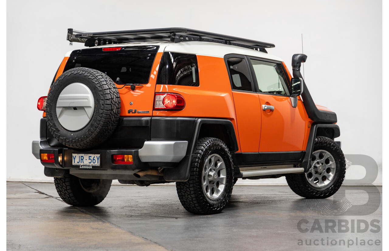 12/2012 Toyota Fj Cruiser (4x4) GSJ15R 4d Wagon Orange Clay V6 4.0L
