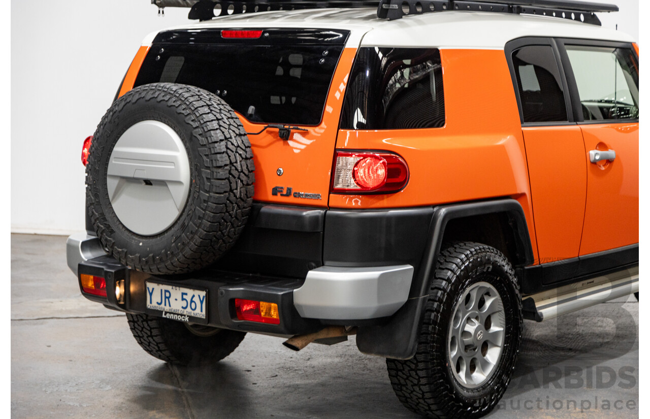 12/2012 Toyota Fj Cruiser (4x4) GSJ15R 4d Wagon Orange Clay V6 4.0L
