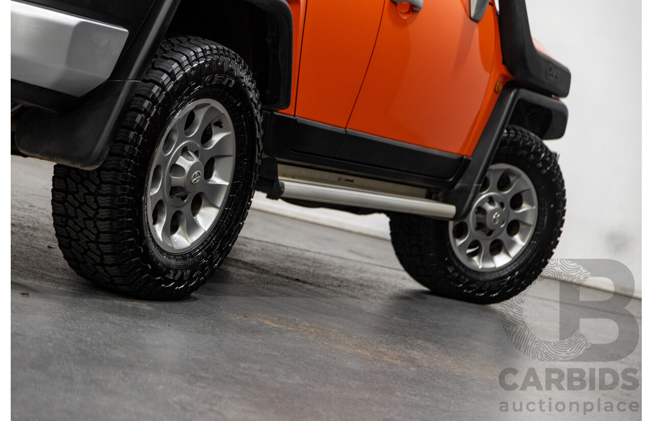 12/2012 Toyota Fj Cruiser (4x4) GSJ15R 4d Wagon Orange Clay V6 4.0L