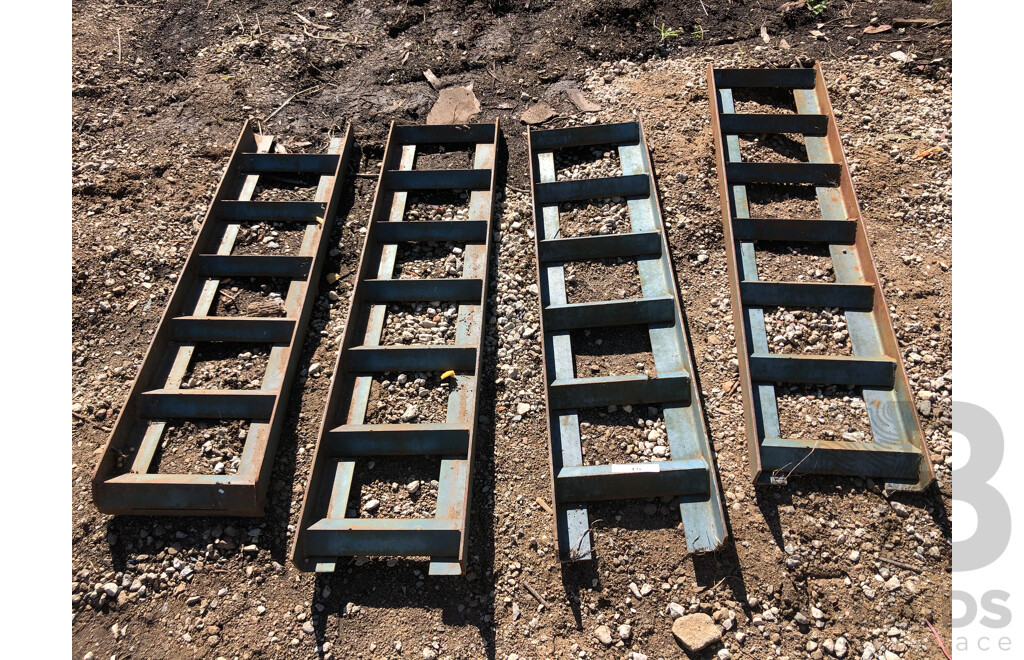 300mm Heavy Duty Vehicle Ramps - Lot of Four