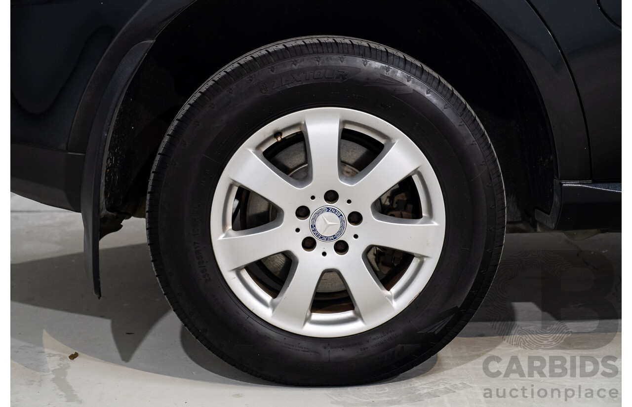 11/2007 Mercedes Benz ML280 CDI (4x4) W164 4d Wagon Black Turbo Diesel 3.0L