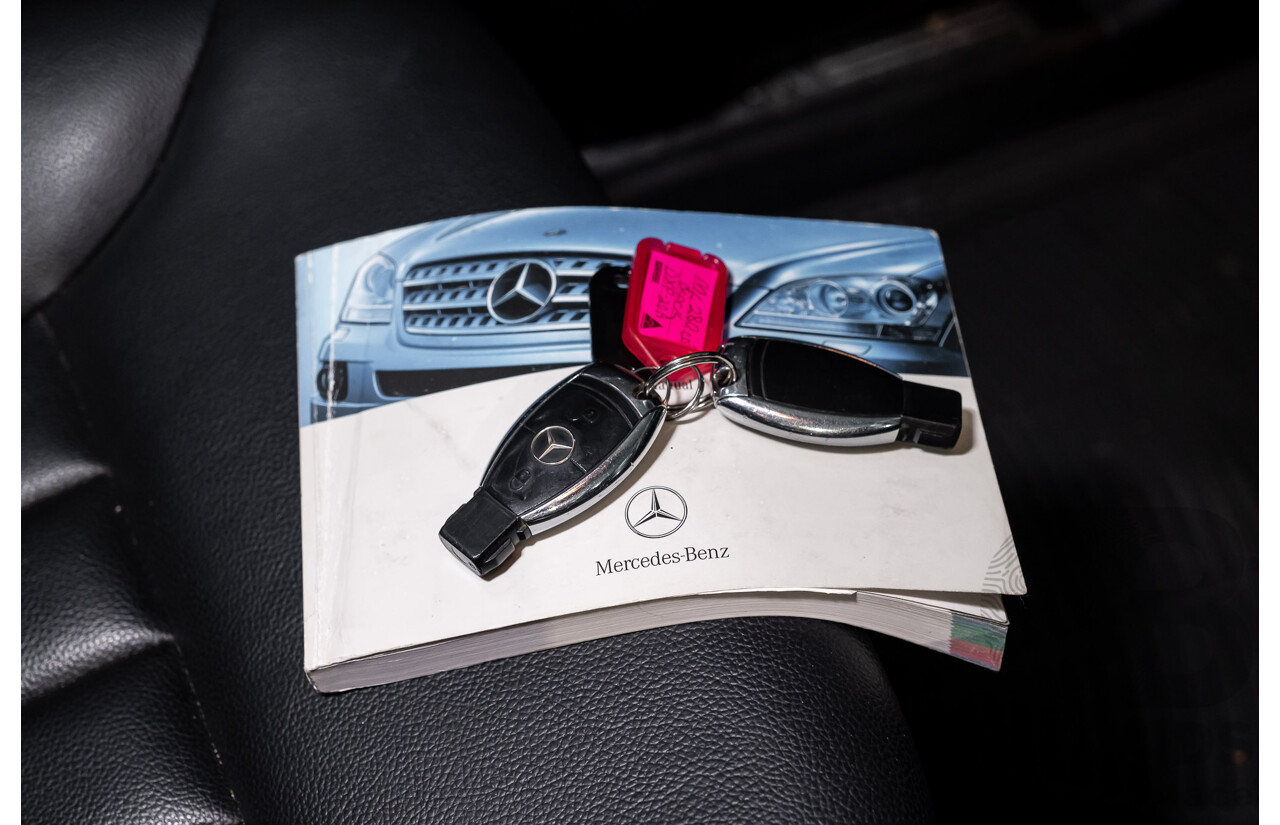 11/2007 Mercedes Benz ML280 CDI (4x4) W164 4d Wagon Black Turbo Diesel 3.0L