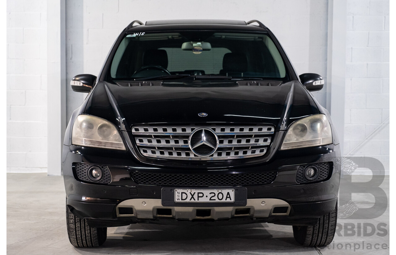 11/2007 Mercedes Benz ML280 CDI (4x4) W164 4d Wagon Black Turbo Diesel 3.0L
