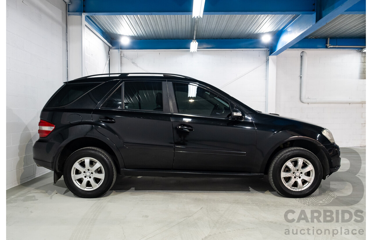 11/2007 Mercedes Benz ML280 CDI (4x4) W164 4d Wagon Black Turbo Diesel 3.0L