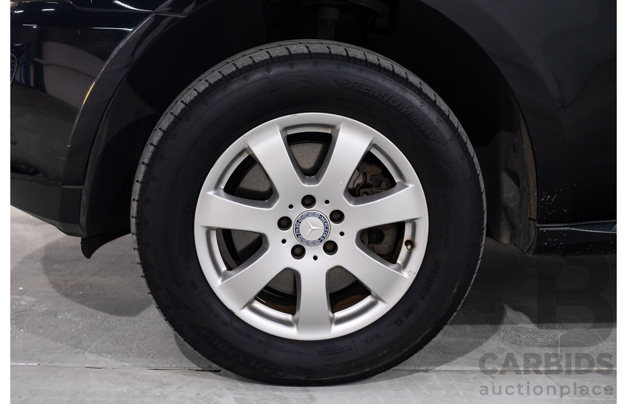 11/2007 Mercedes Benz ML280 CDI (4x4) W164 4d Wagon Black Turbo Diesel 3.0L