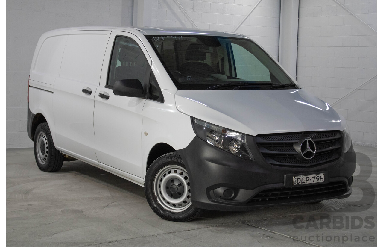 8/2016 Mercedes-Benz Vito 111CDI Compact MY16 4d Van White Turbo Diesel 2.1L