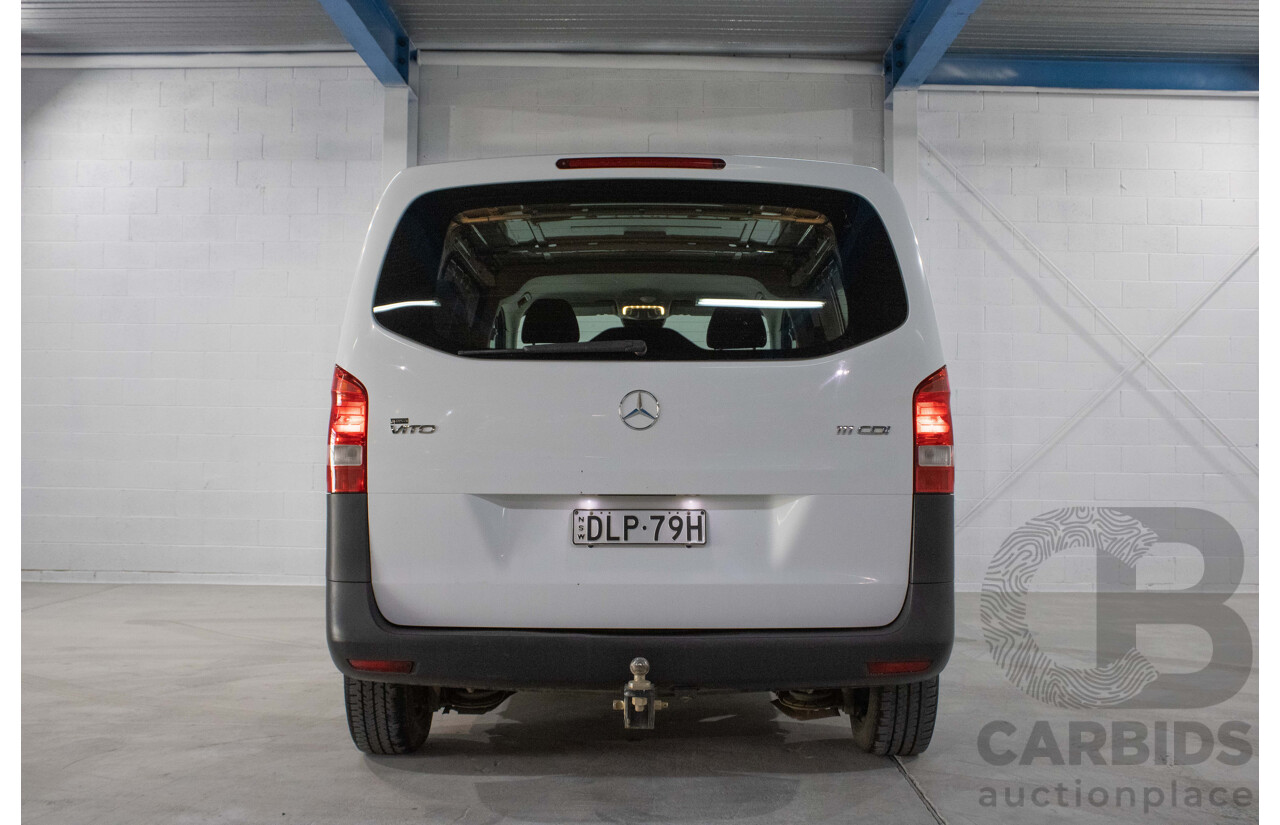 8/2016 Mercedes-Benz Vito 111CDI Compact MY16 4d Van White Turbo Diesel 2.1L