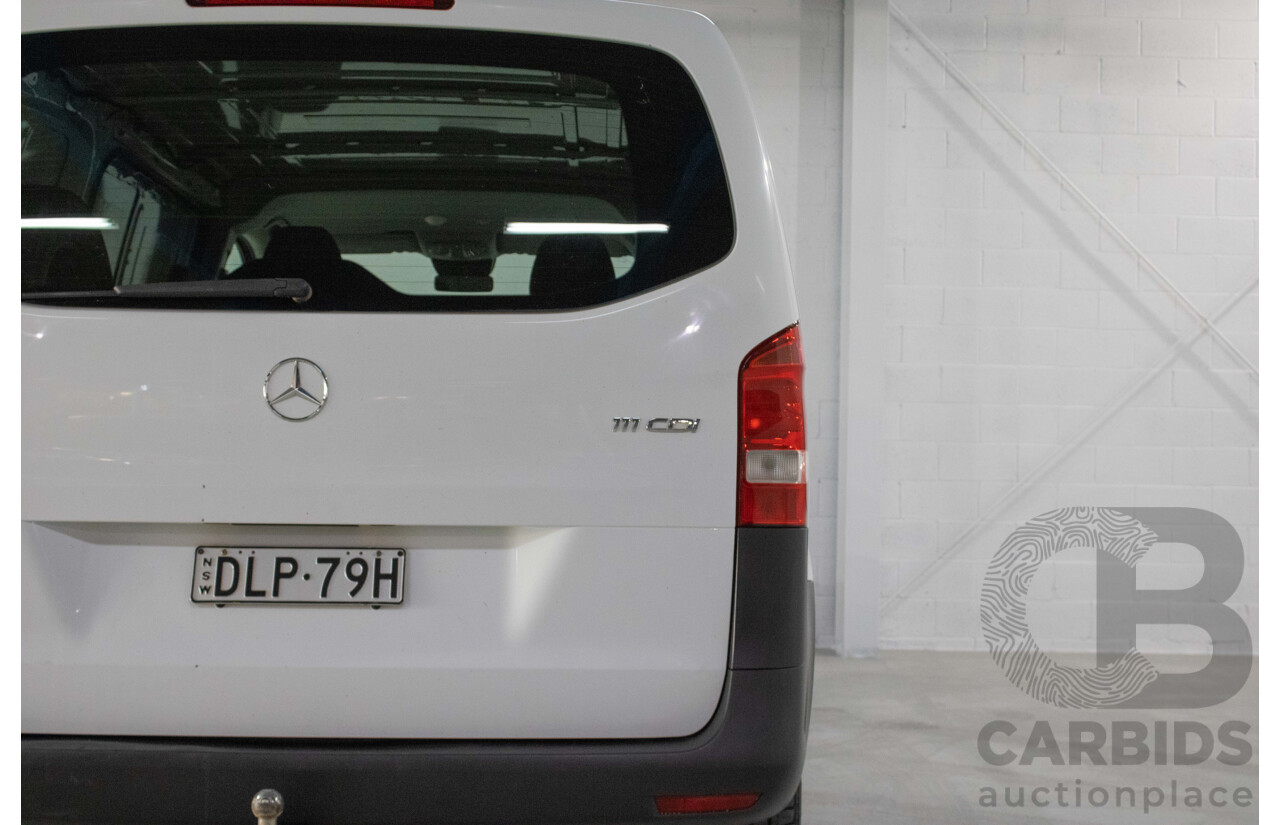 8/2016 Mercedes-Benz Vito 111CDI Compact MY16 4d Van White Turbo Diesel 2.1L