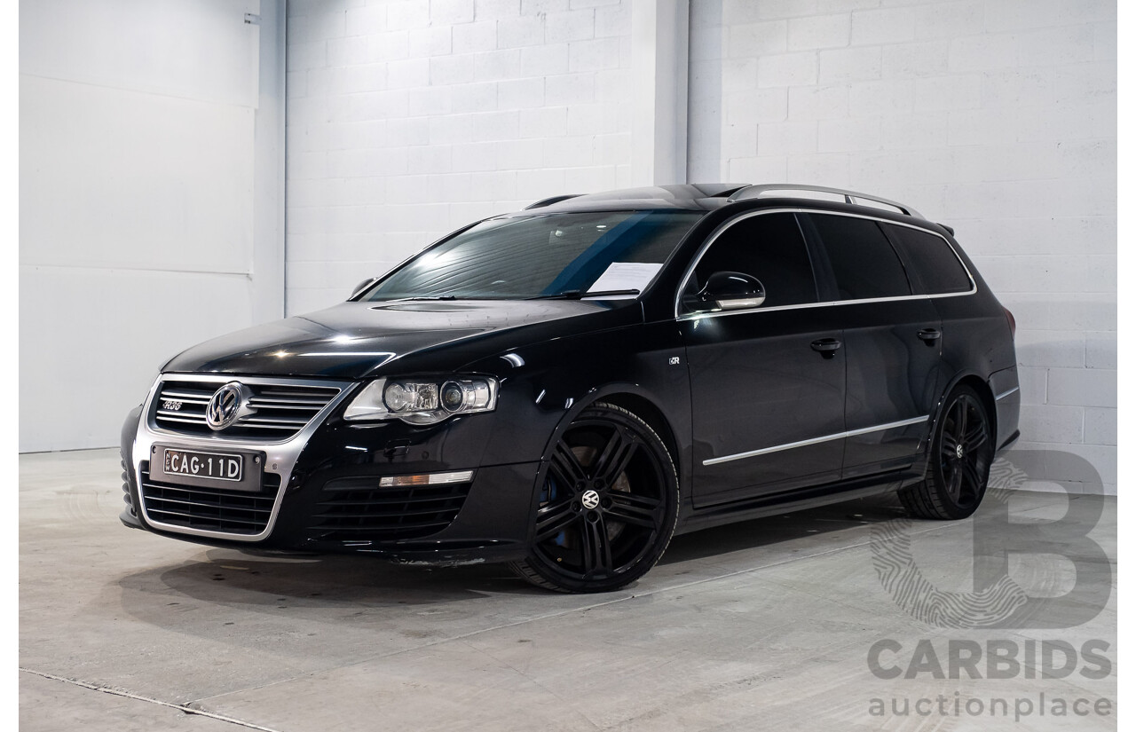 6/2008 Volkswagen Passat R36 (AWD) 3C MY08 4d Wagon Black VR6 3.6L