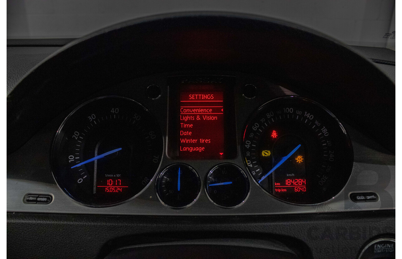 6/2008 Volkswagen Passat R36 (AWD) 3C MY08 4d Wagon Black VR6 3.6L