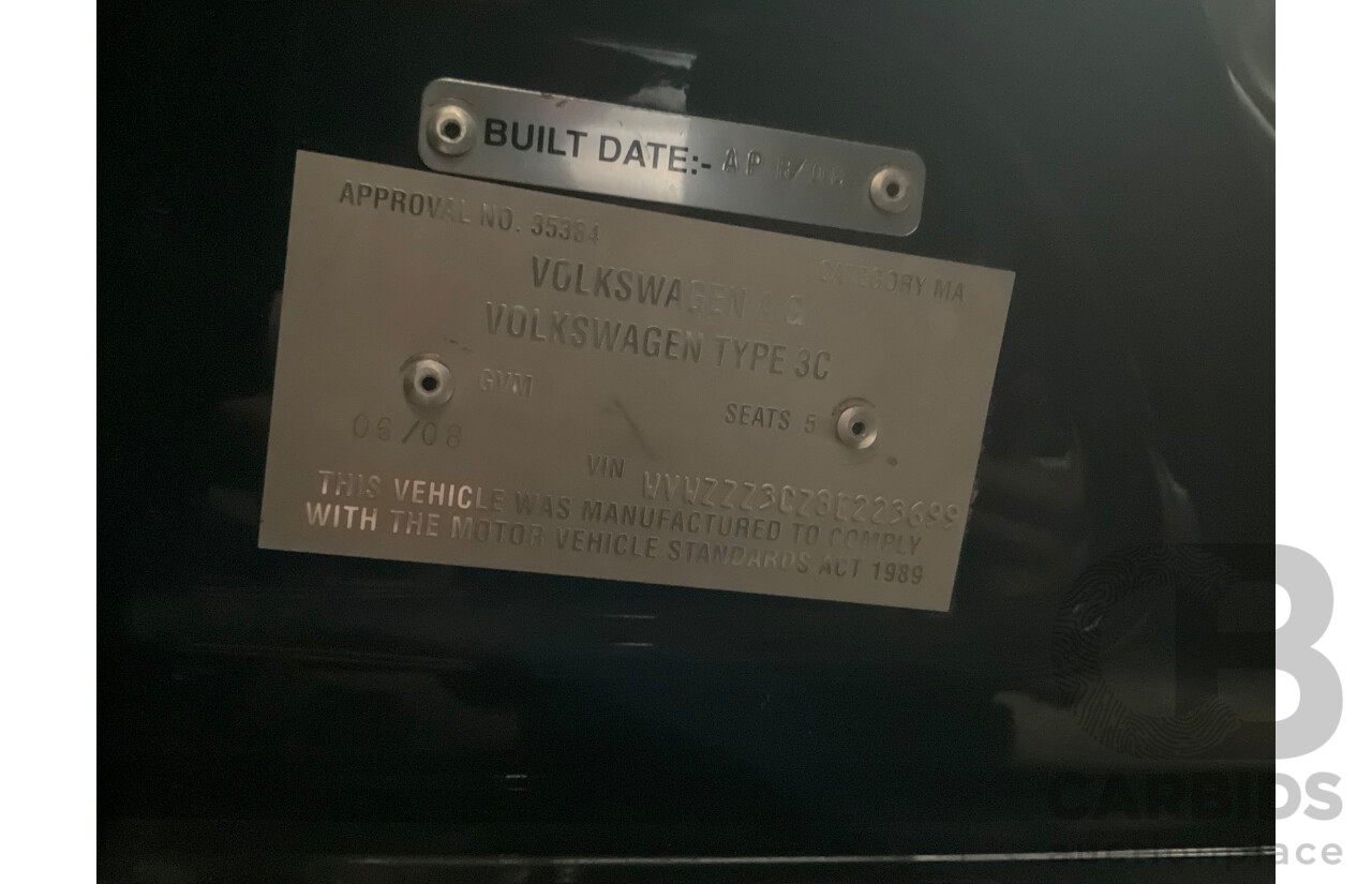 6/2008 Volkswagen Passat R36 (AWD) 3C MY08 4d Wagon Black VR6 3.6L