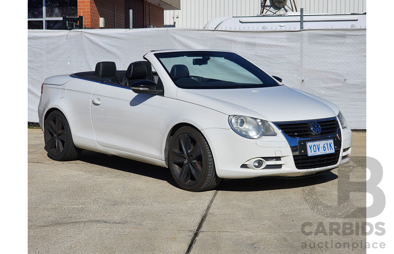 01/2010 Volkswagen Eos 103 TDI WHITE NIGHT FWD 1F MY09 UPGRADE 2D Convertible White 2.0L