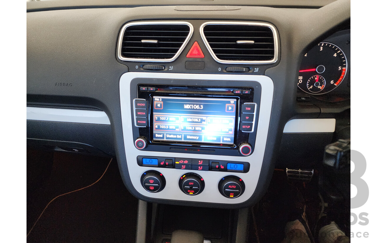 01/2010 Volkswagen Eos 103 TDI WHITE NIGHT FWD 1F MY09 UPGRADE 2D Convertible White 2.0L