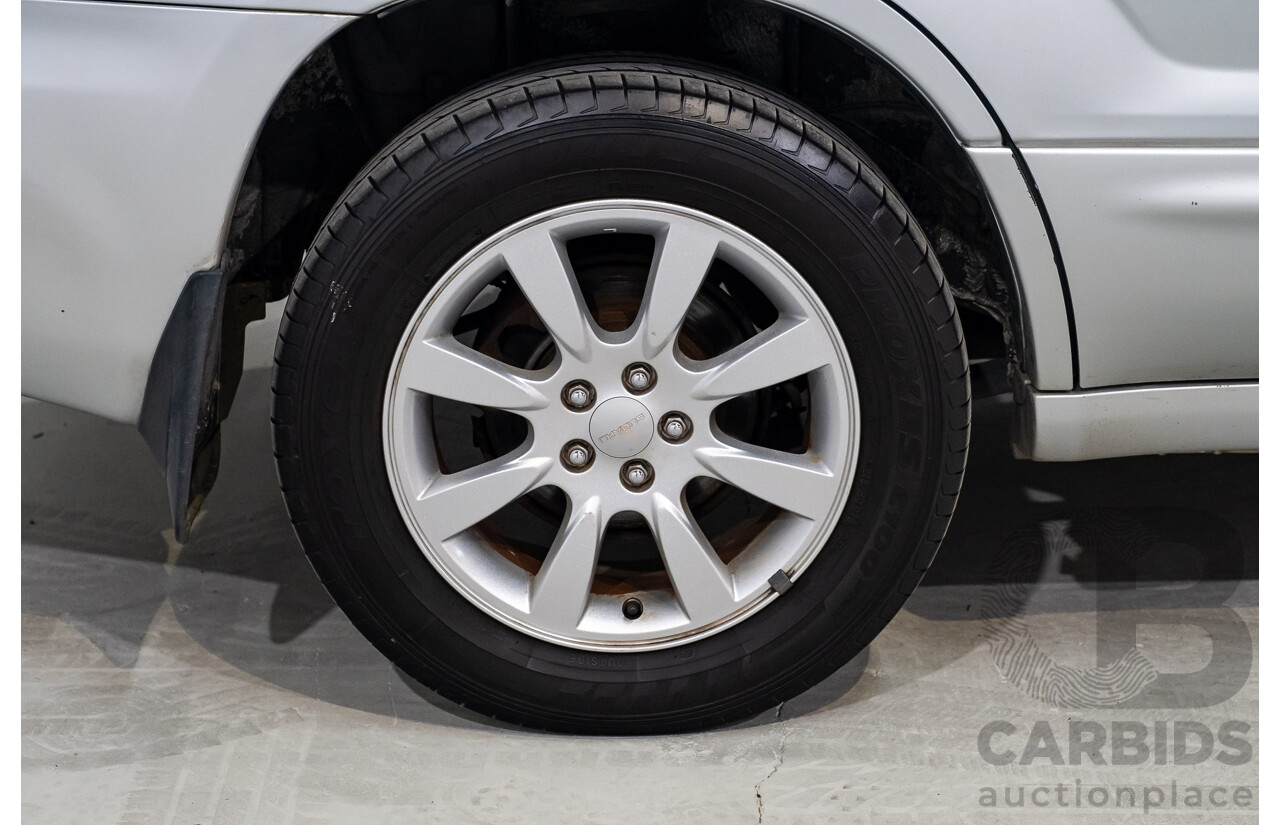 2/2005 Subaru Forester XS MY05 4d Wagon Silver 2.5L