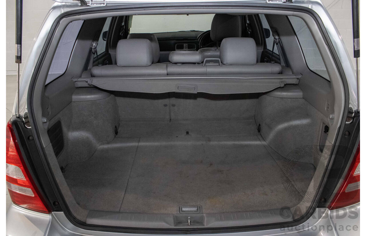 2/2005 Subaru Forester XS MY05 4d Wagon Silver 2.5L