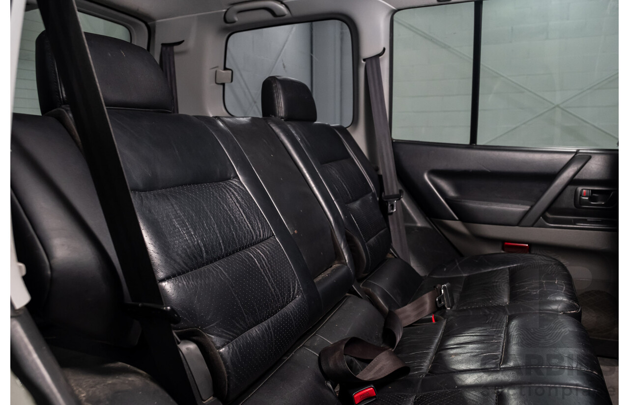 9/2002 Mitsubishi Pajero Exceed LWB (4x4) NM 4d Wagon White V6 3.5L - 7 Seater