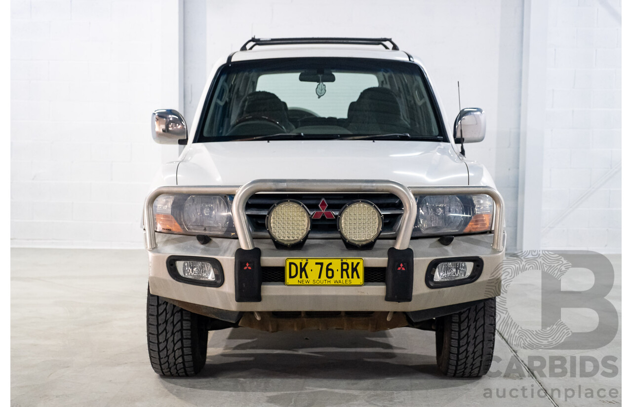 9/2002 Mitsubishi Pajero Exceed LWB (4x4) NM 4d Wagon White V6 3.5L - 7 Seater