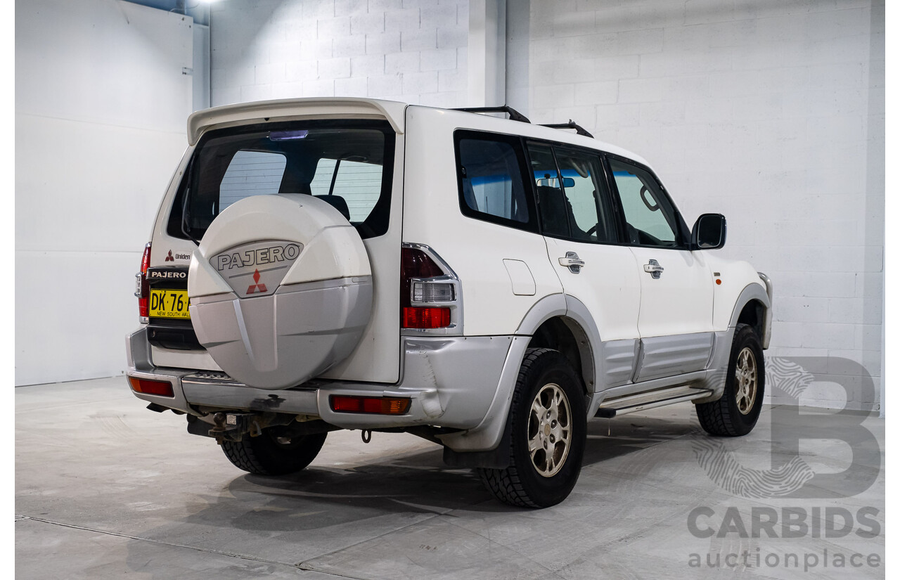 9/2002 Mitsubishi Pajero Exceed LWB (4x4) NM 4d Wagon White V6 3.5L - 7 Seater
