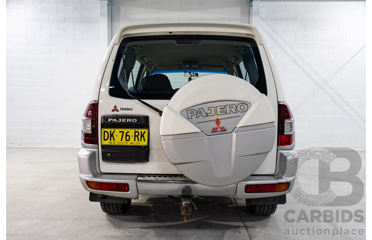 9/2002 Mitsubishi Pajero Exceed LWB (4x4) NM 4d Wagon White V6 3.5L - 7 Seater