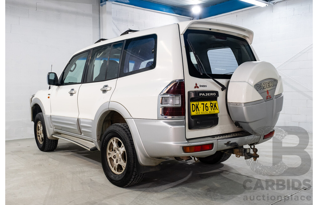 9/2002 Mitsubishi Pajero Exceed LWB (4x4) NM 4d Wagon White V6 3.5L - 7 Seater