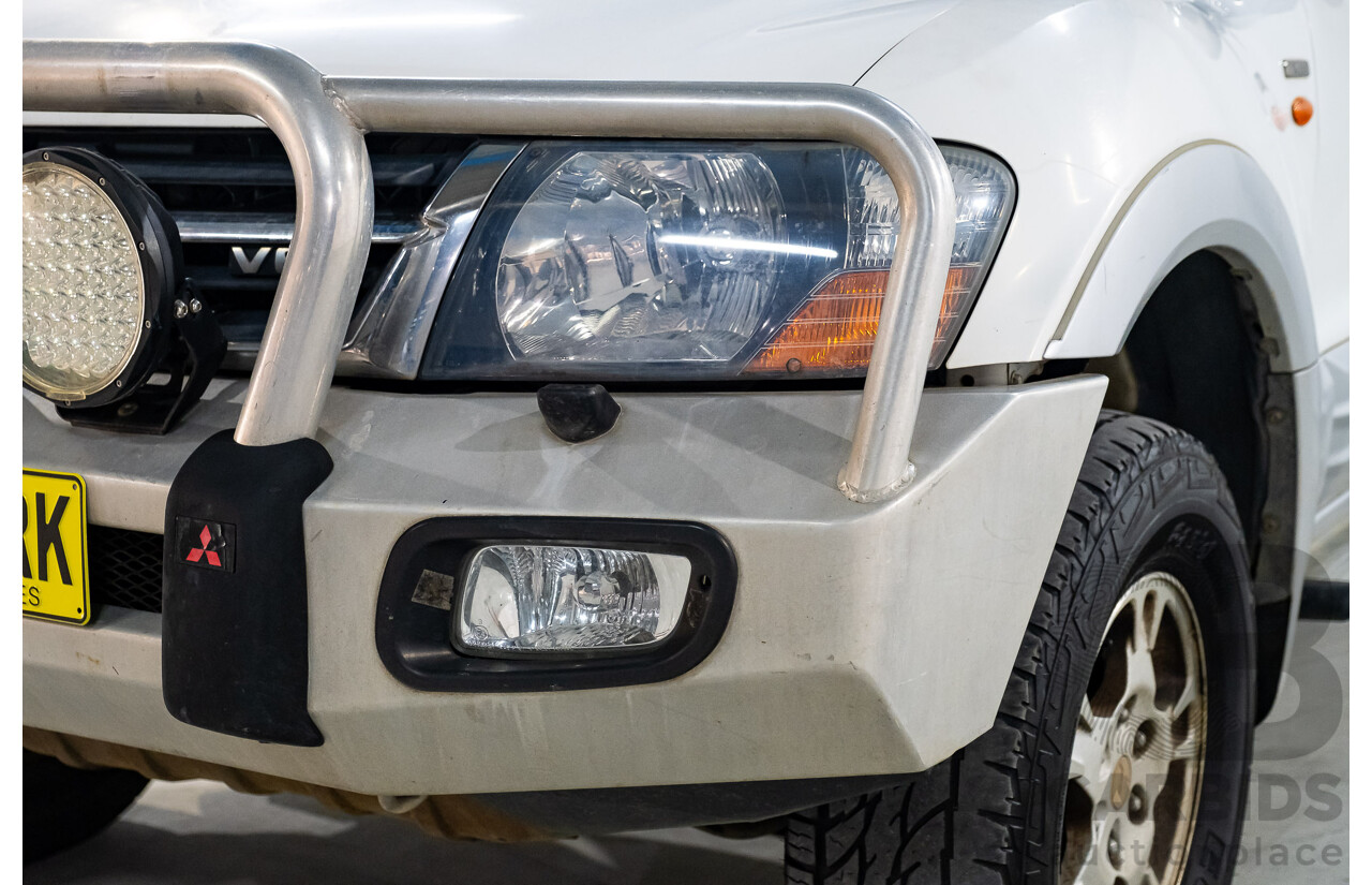 9/2002 Mitsubishi Pajero Exceed LWB (4x4) NM 4d Wagon White V6 3.5L - 7 Seater