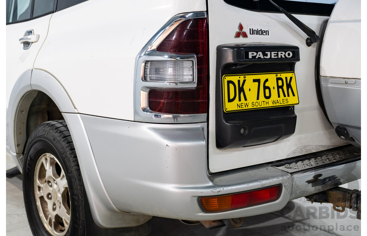 9/2002 Mitsubishi Pajero Exceed LWB (4x4) NM 4d Wagon White V6 3.5L - 7 Seater
