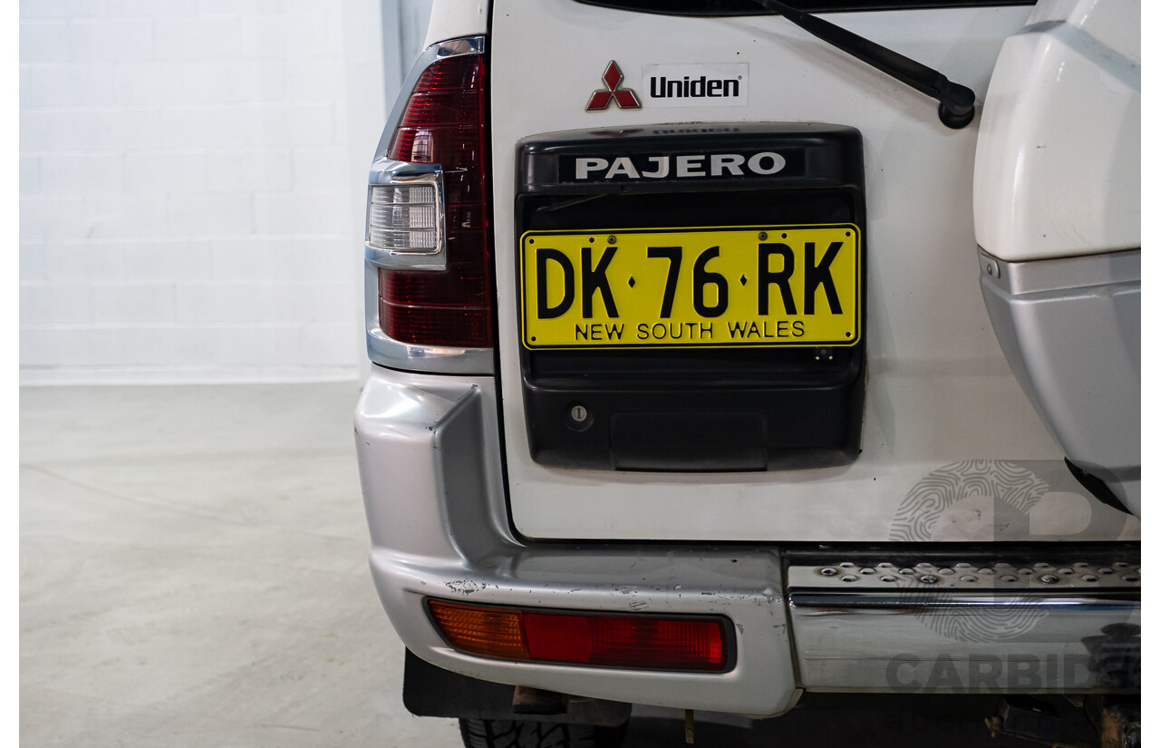9/2002 Mitsubishi Pajero Exceed LWB (4x4) NM 4d Wagon White V6 3.5L - 7 Seater