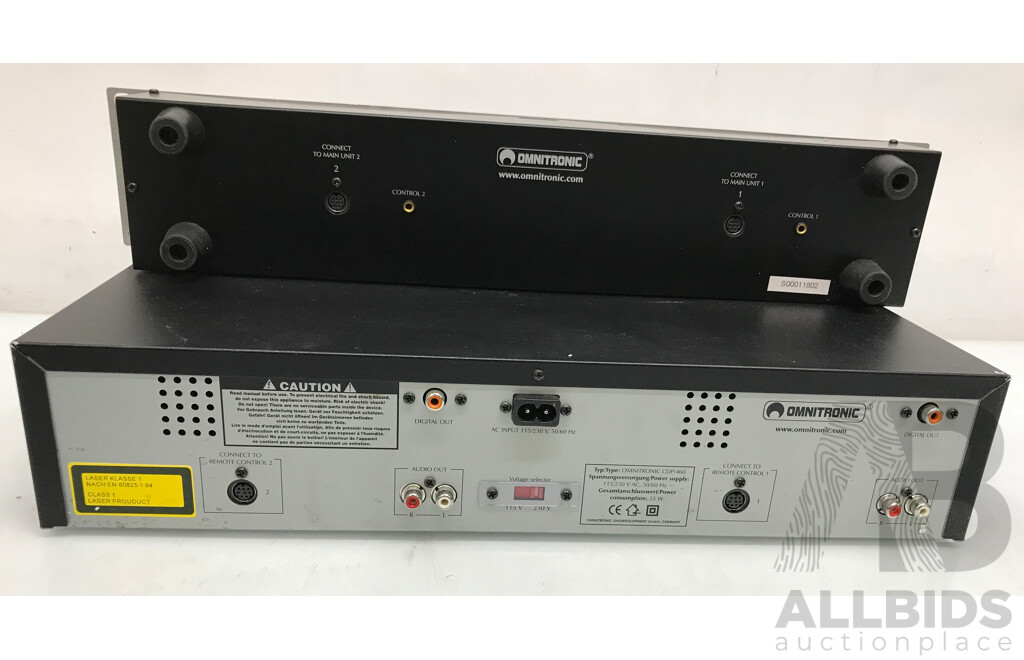 OMNITRONIC (CDP-462) Dual-CD-Player