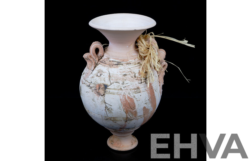 Vintage Hand Made Local Studio Pottery Urn by Cheryl Kruger