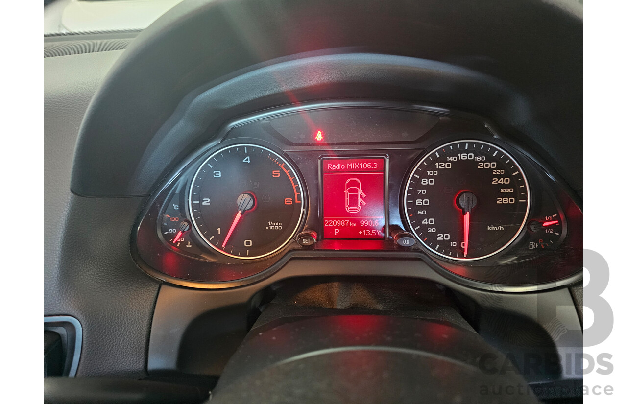 6/2011 Audi Q5 3.0 TDI Quattro 8R MY11 4d Wagon White 3.0L