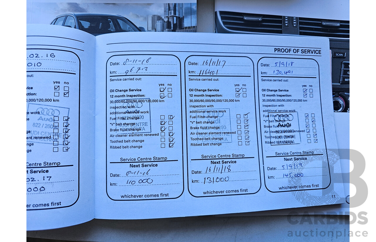 6/2011 Audi Q5 3.0 TDI Quattro 8R MY11 4d Wagon White 3.0L