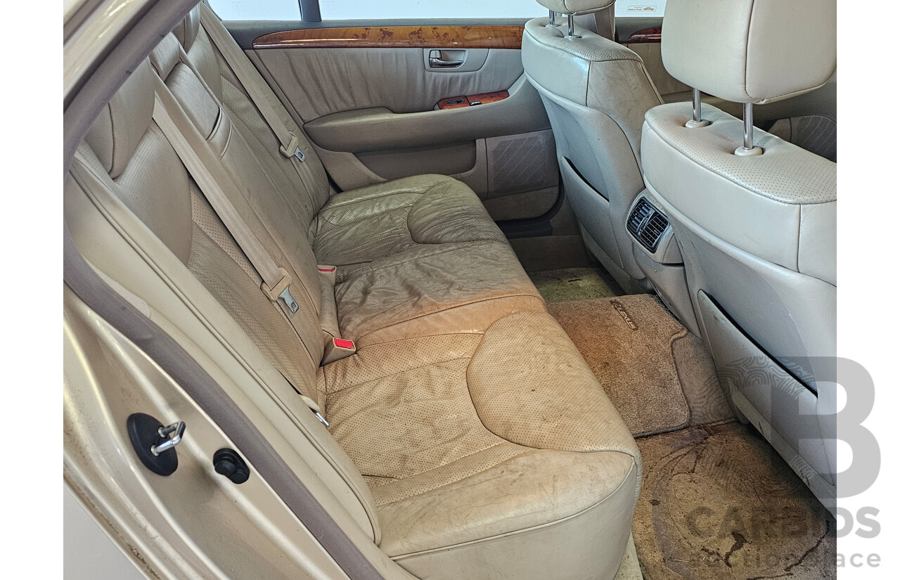 5/2001 Lexus Ls430  UCF30R 4d Sedan Beige 4.3L