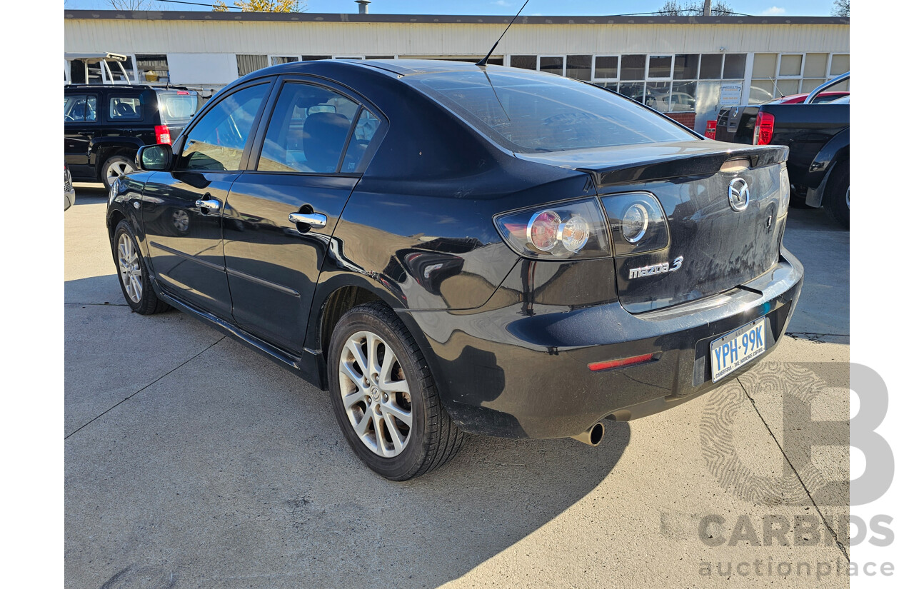 12/2008 Mazda Mazda3 MAXX BK MY06 UPGRADE 4d Sedan Black 2.0L