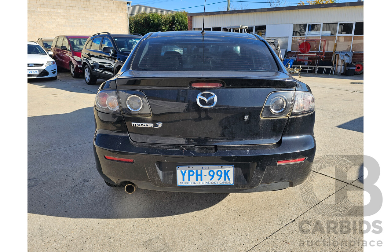 12/2008 Mazda Mazda3 MAXX BK MY06 UPGRADE 4d Sedan Black 2.0L