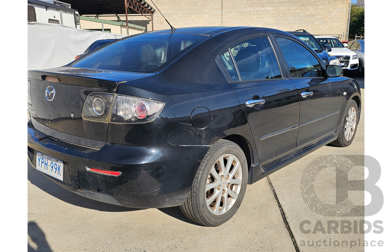 12/2008 Mazda Mazda3 MAXX BK MY06 UPGRADE 4d Sedan Black 2.0L
