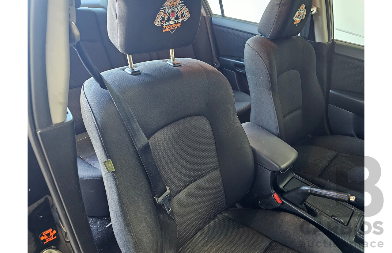 12/2008 Mazda Mazda3 MAXX BK MY06 UPGRADE 4d Sedan Black 2.0L