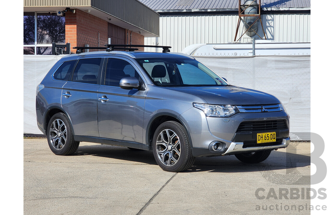 10/2014 Mitsubishi Outlander ASPIRE (4x4) AWD ZJ MY14 4D Wagon Grey 2.3L