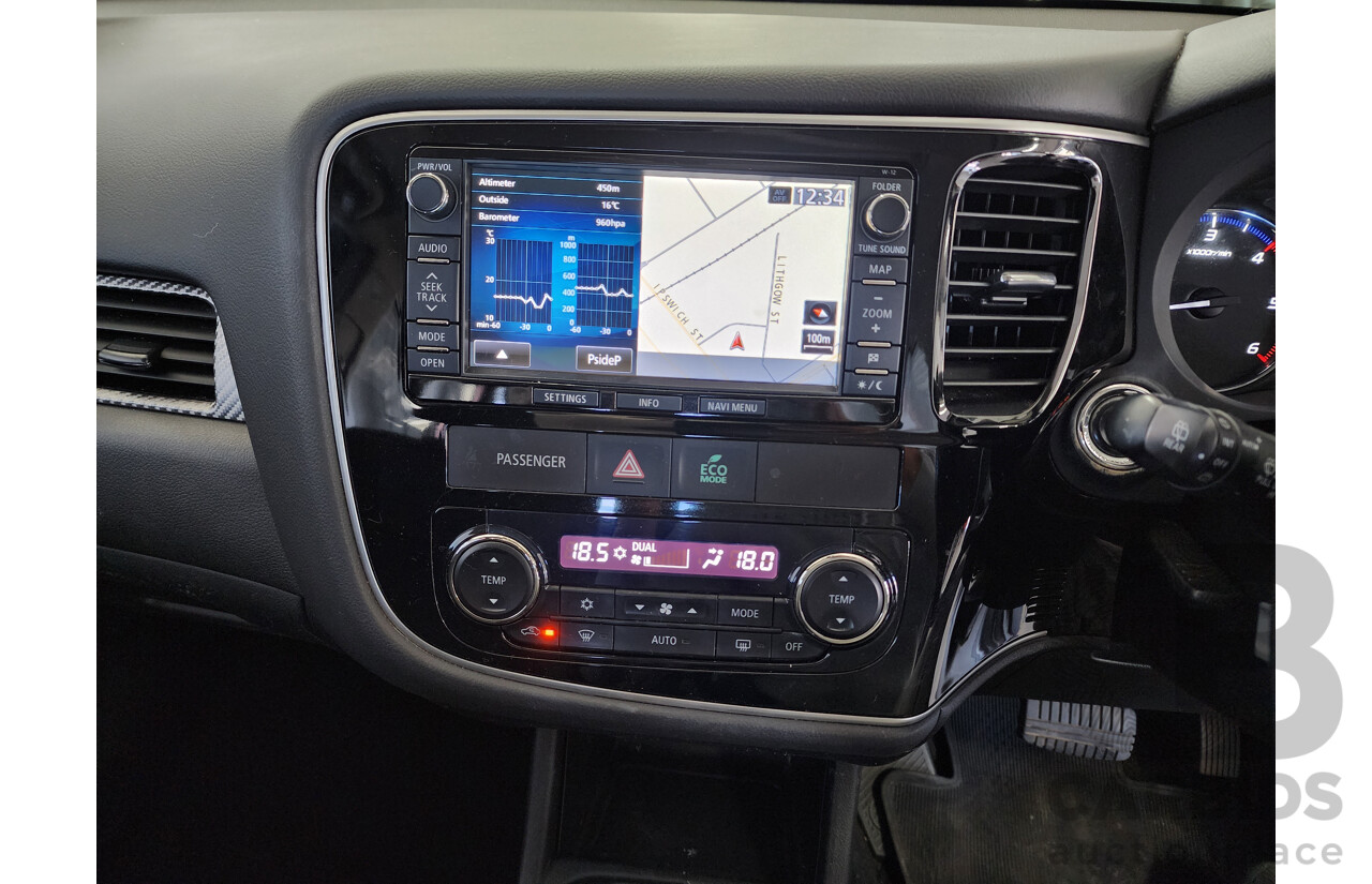 10/2014 Mitsubishi Outlander ASPIRE (4x4) AWD ZJ MY14 4D Wagon Grey 2.3L