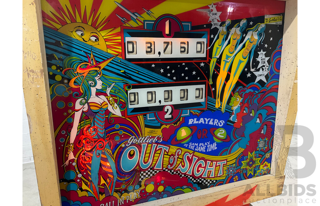 Out of Sight by D.Gottlieb & CO. Pinball Machine