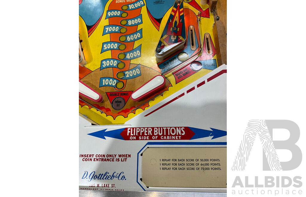 Out of Sight by D.Gottlieb & CO. Pinball Machine