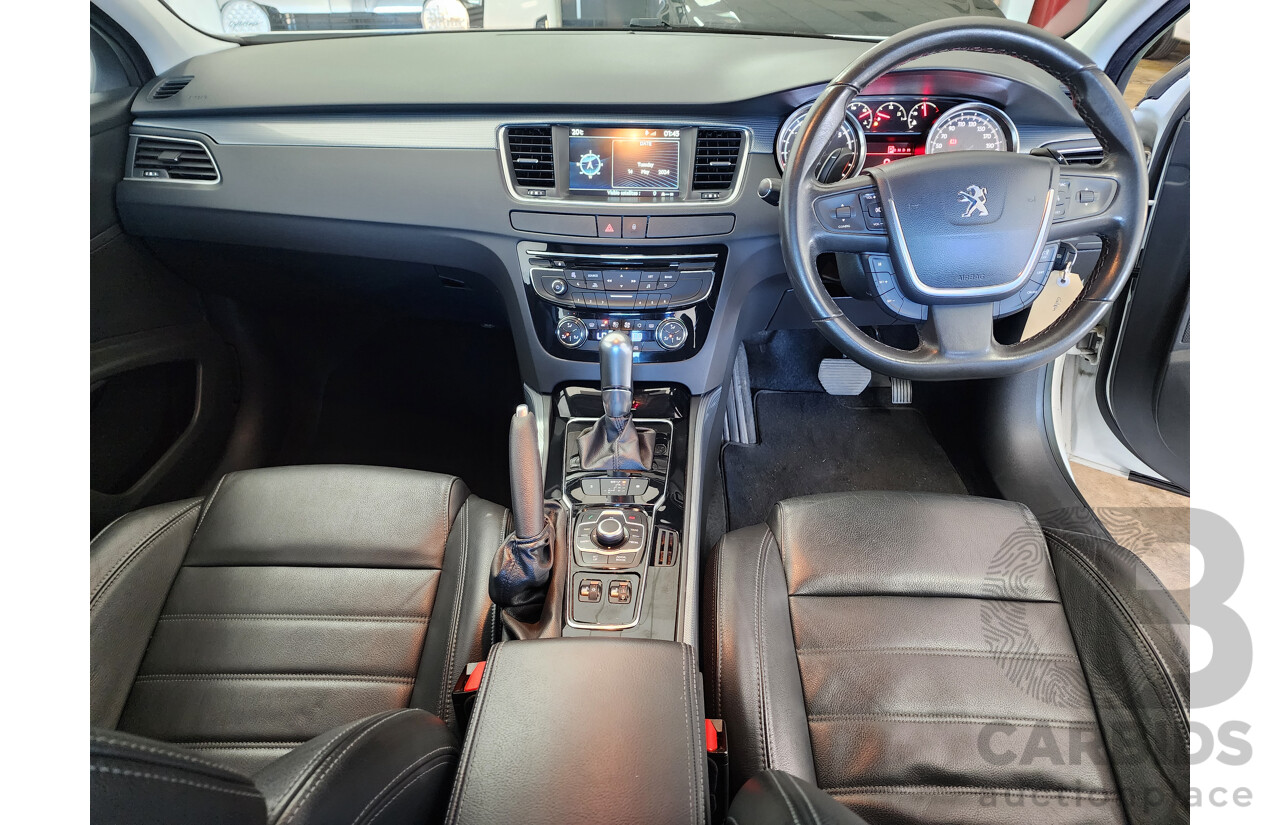 08/2013 Peugeot 508 ACTIVE 1.6T FWD MY13 4D Sedan White 1.6L