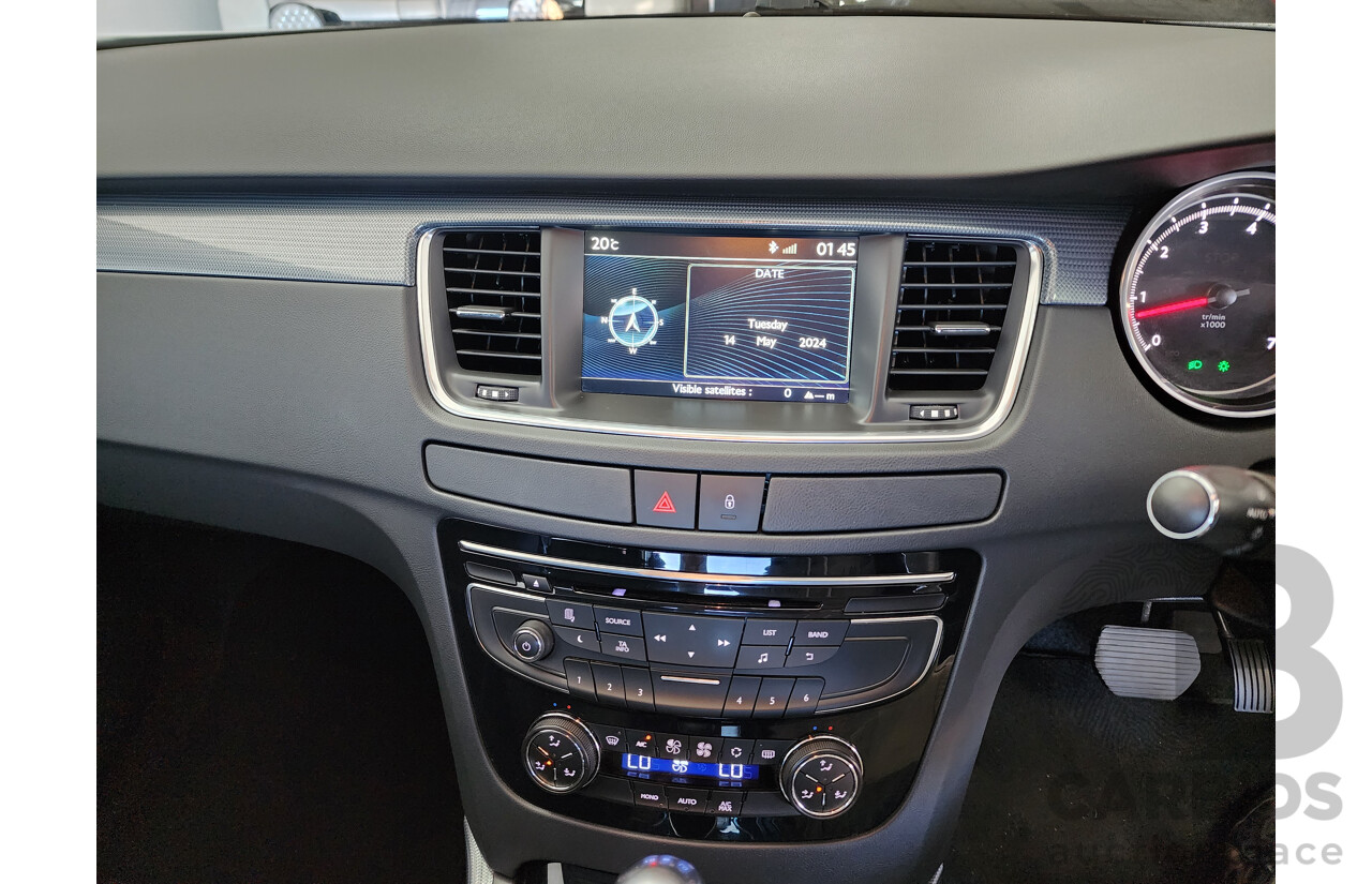 08/2013 Peugeot 508 ACTIVE 1.6T FWD MY13 4D Sedan White 1.6L