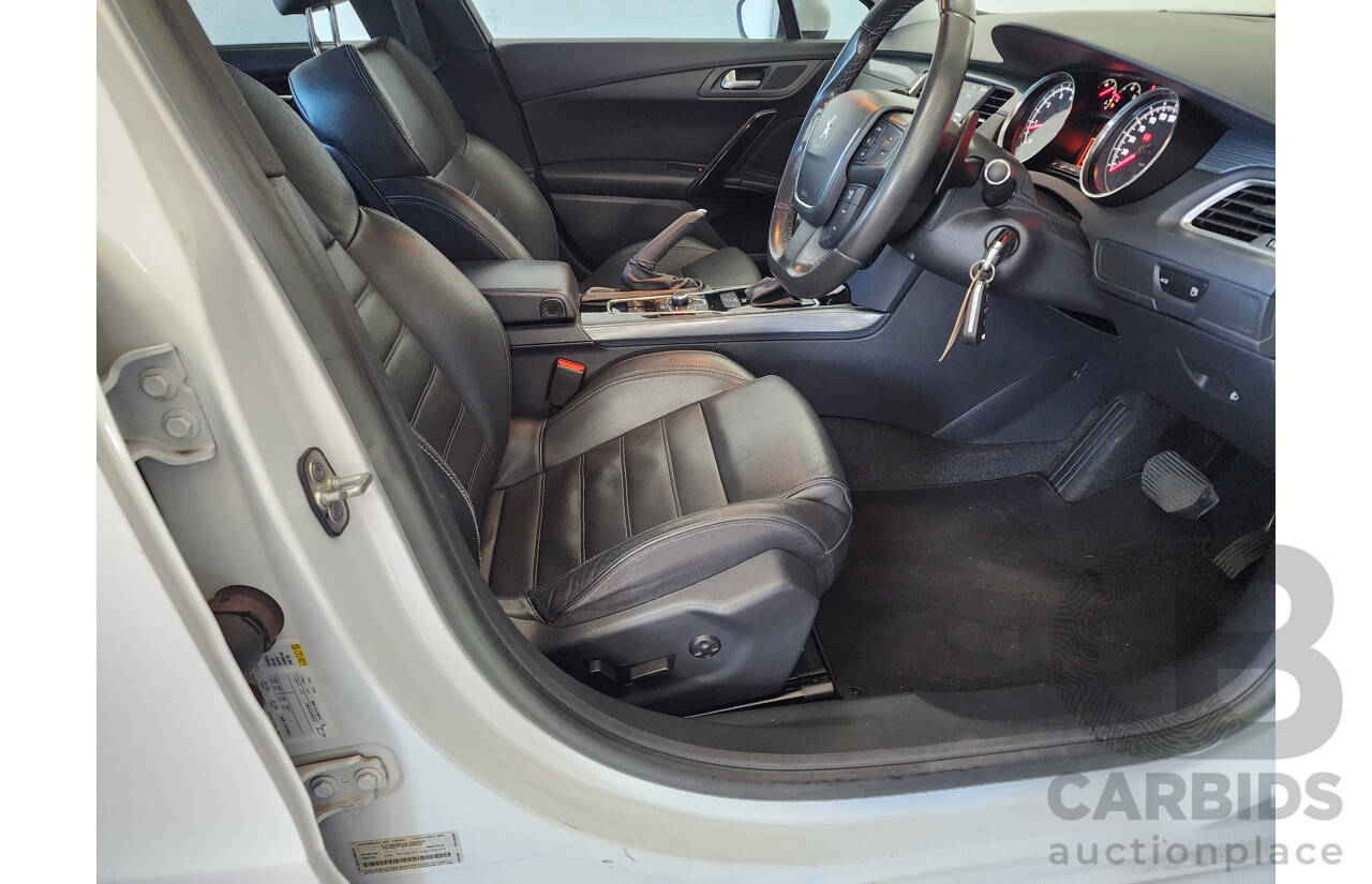 08/2013 Peugeot 508 ACTIVE 1.6T FWD MY13 4D Sedan White 1.6L