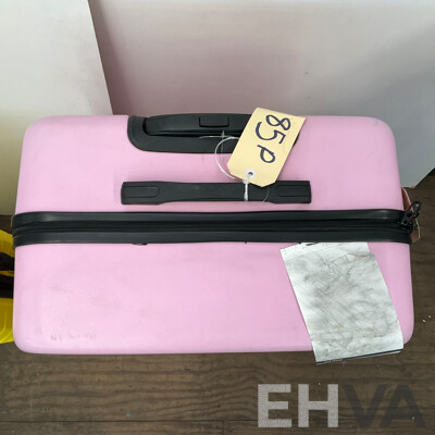 ANKO Pink Suitcase & Unbranded Yellow Suitcase  - Lot of 2