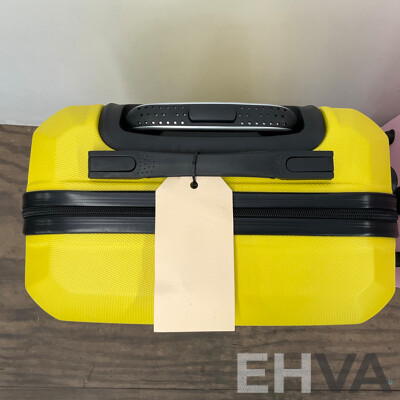 ANKO Pink Suitcase & Unbranded Yellow Suitcase  - Lot of 2