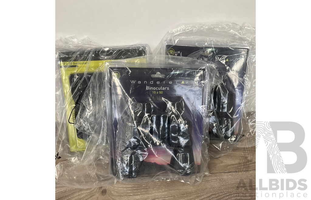 WANDERER Binoculars 10x50 - Lot of 3