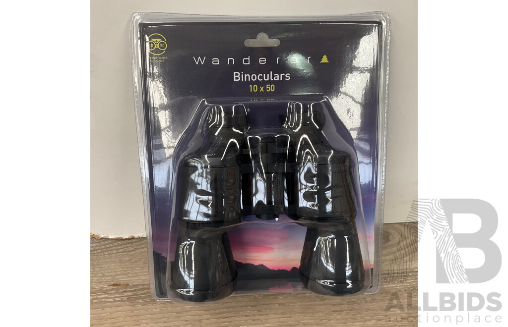 WANDERER Binoculars 10x50 - Lot of 3