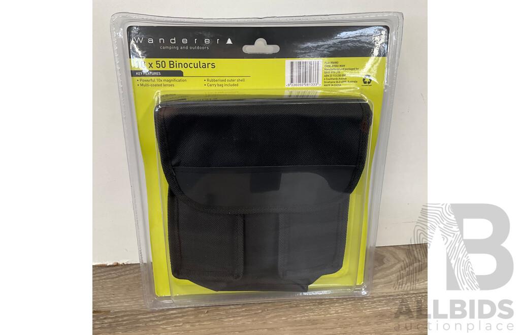 WANDERER Binoculars 10x50 - Lot of 3